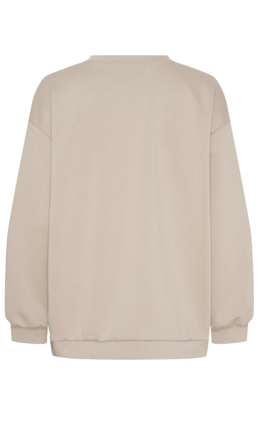 Marta Du Chateau Sweatshirt - Hibiscus - Beige